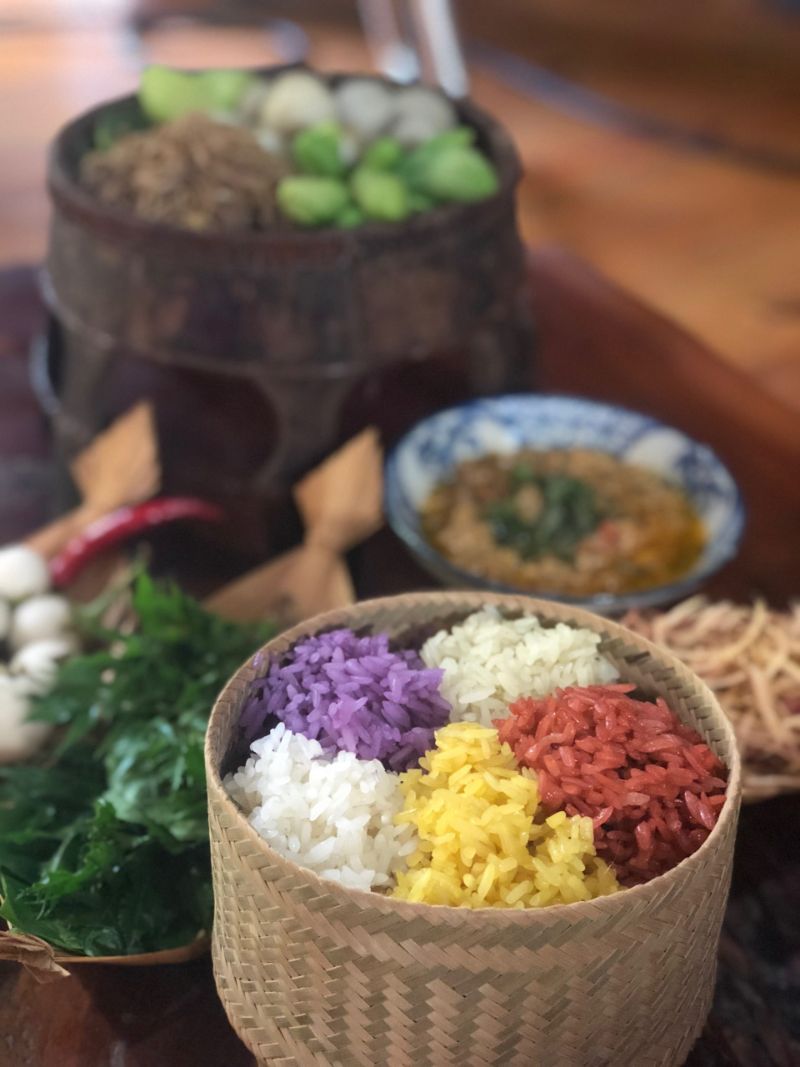 Ảnh 5: Xôi ngũ sắc thành phẩm