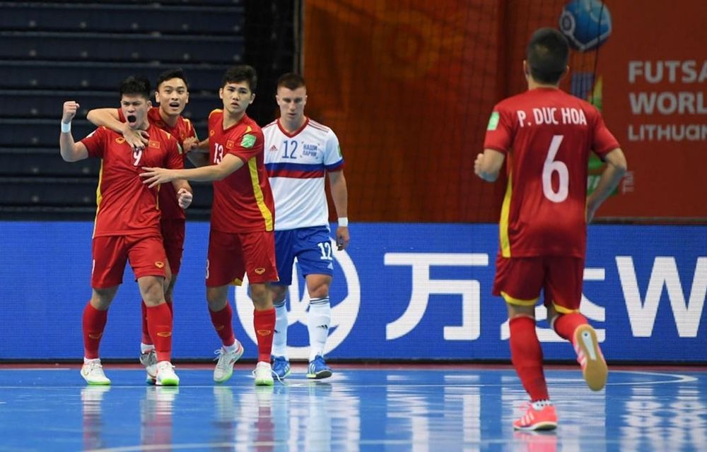 AFC nói gì về sự thể hiện của tuyển futsal Việt Nam trước tuyển Nga?