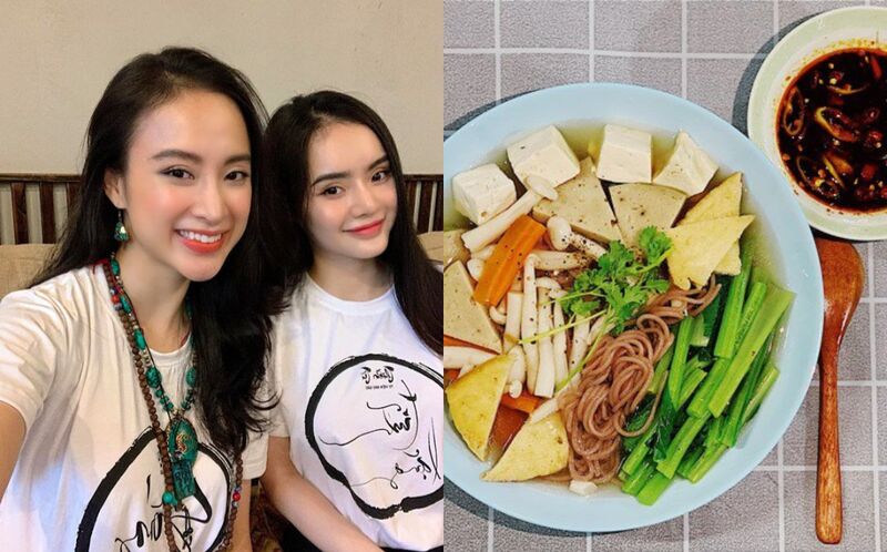 Em gái Angela Phương Trinh nhận mưa lời khen với bữa cơm chay ngày mùng 1/8 âm