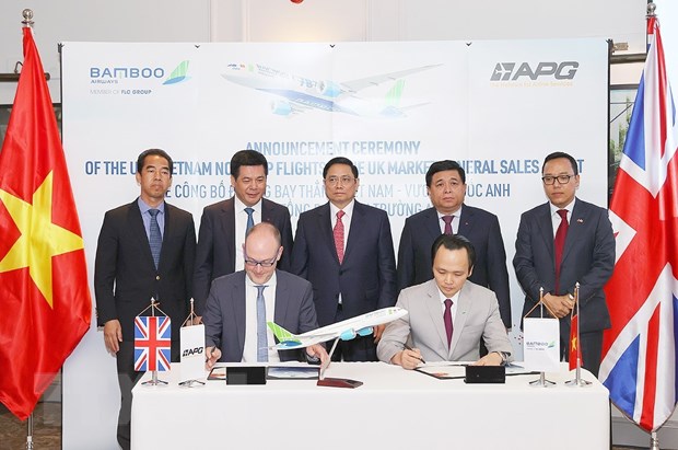 Lễ ra mắt đường bay thẳng Việt Nam-Anh của hãng Bamboo Airways