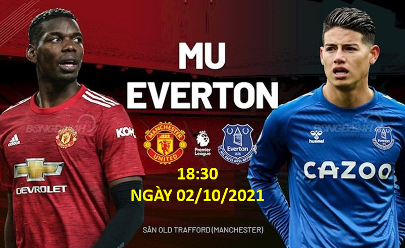 Link xem trực tiếp Manchester United vs Everton 18:30 ngày 02/10
