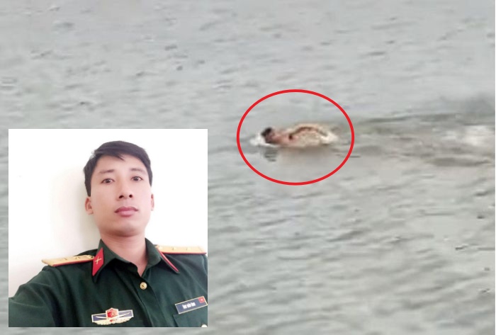 [Video clip] Thượng úy quân đội nhảy từ cầu cao 20m xuống sông cứu cô gái tự tử