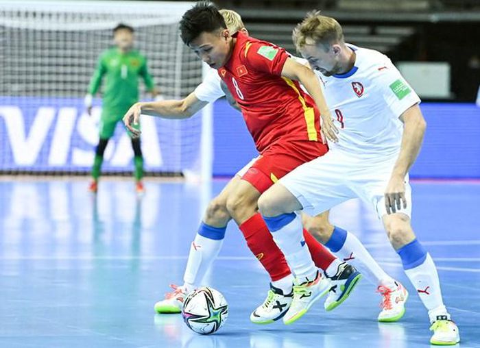 Đội tuyển futsal Việt Nam từng thua Nga 0-7 ở Futsal World Cup 2016 tại Colombia. (Ảnh: VFF)