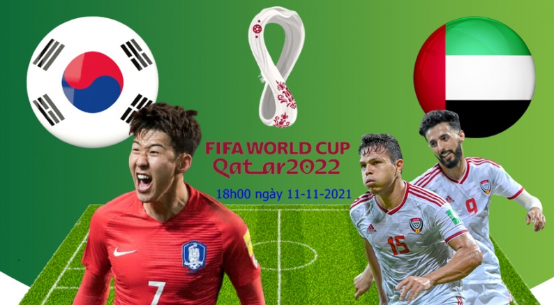 Link xem trực tiếp Hàn Quốc vs UAE lúc 18h00 ngày 11/11