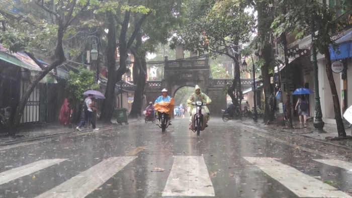 Thời tiết Hà Nội sáng này có mưa nhỏ đến vừa - Ảnh: Internet 